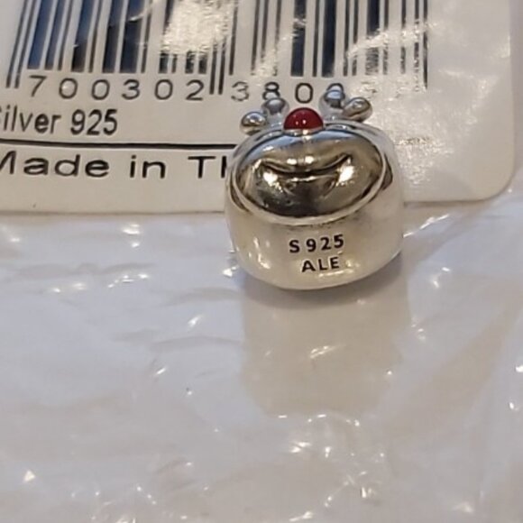 Pandora *Retired* Sterling Silver Red-Nosed Reindeer with Red Enamel 791781EN39 - Picture 5 of 8
